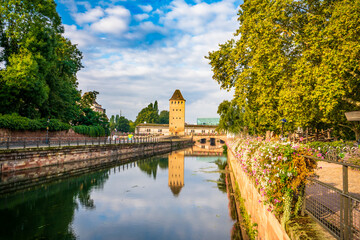 Old town of Petite France district in Strasbourg, France