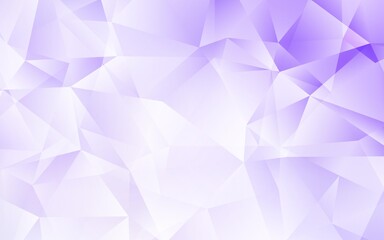 Light Purple vector abstract polygonal background. Shining polygonal illustration, which consist of triangles. A completely new design for your leaflet.