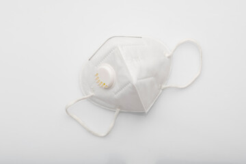 
Top View of  N95 Mask  Used to Protect From Corona Virus
