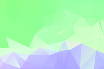 Obraz premium Green vivid abstract geometric background, vector from polygons triangle, mosaic