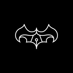 Bat Pen logo design