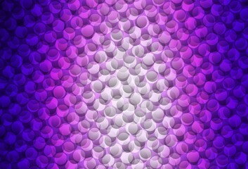 Light Purple, Pink vector background with bubbles.