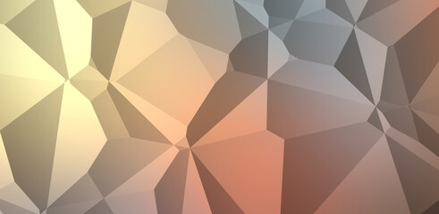 Polygonal background. Colorful wallpaper with geometric design. Digital 3d illustration.