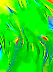 Rough brushstrokes on abstract background. Brush painting. Color strokes of paint. Unique wall art. Modern art on canvas. Colorful contemporary artwork.