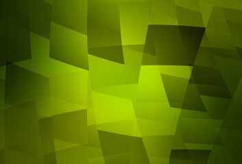 Fototapeta na wymiar Light Green, Yellow vector background with rectangles.
