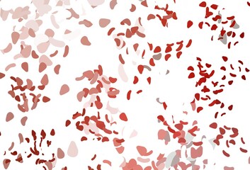 Light Red vector backdrop with abstract shapes.