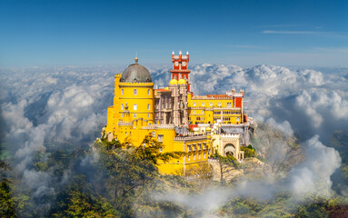 National Palace of  Pena, Sintra region, Lisbon, Portugal