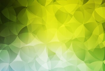 Light Green, Yellow vector texture with abstract forms.