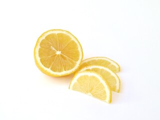 Fototapeta na wymiar lemon on a white