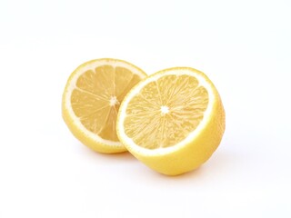 Naklejka na ściany i meble lemon isolated on white background