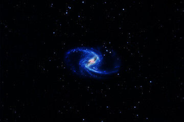 A beautiful black galaxy in deep space. Elements of this image were furnished by NASA.