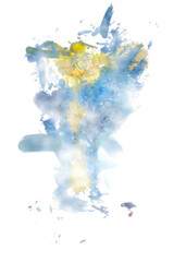 Brushed Painted Abstract Background. Brush stroked painting. Artistic vibrant and colorful wallpaper..