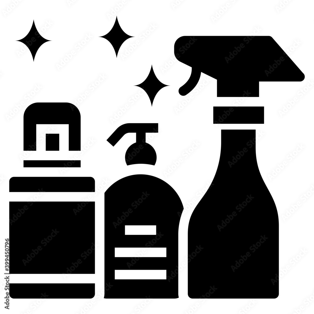 Poster icon of cleaning spray material