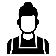 Female house cleaner vector design 