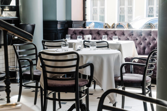 empty restaurant in the Europe