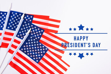 United States National Holidays. American or USA Flag with 