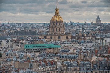 Fototapeta na wymiar top view of the city of paris