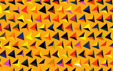 Dark Multicolor vector background with polygonal style.