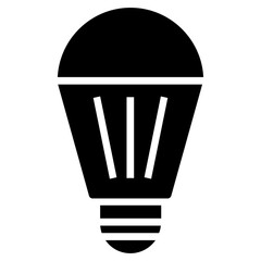 Obraz premium Led bulb icon glyph vector design