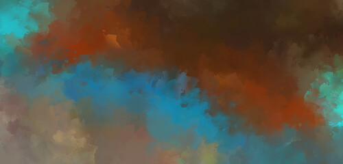 Creative abstract painting. Background with artistic brush strokes. Colorful and vibrant illustration. Painted art.