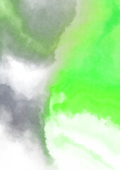 Abstract colorful watercolor on white background. Digital art painting.