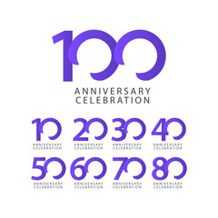 100 Years Anniversary Celebration Vector Template Design Illustration