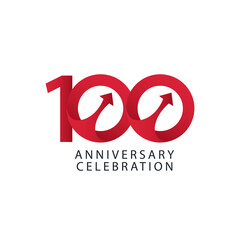 100 Years Anniversary Celebration Vector Template Design Illustration