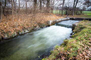 canal with running water at a park