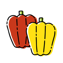 パプリカのイラスト素材