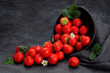 Ripe garden strawberry