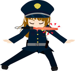 かわいい警備員のイラスト Wall Mural Wallpaper Murals Foolchico