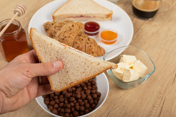 Delicious homemade breakfast