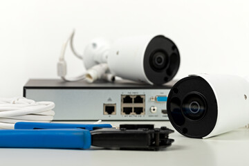 Security camera setup