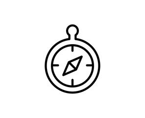 Compass line icon