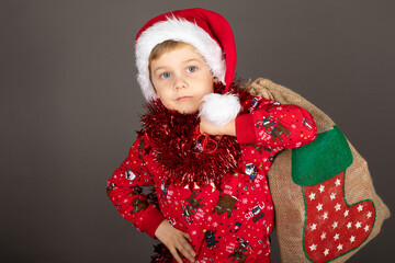 Little boy on Christmas time