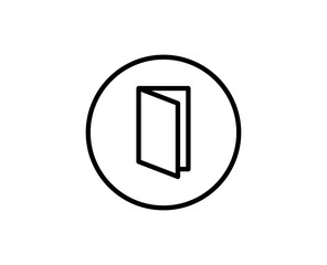 Door flat icon