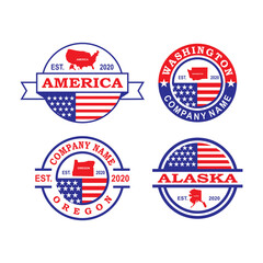 A Set Of America Vector , A Set Of Country Logo