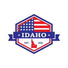 Idaho Map Vector , Country Logo