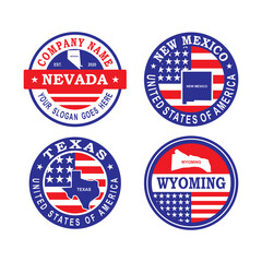 A Set Of America Vector , A Set Of Country Logo