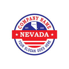 Nevada Map Vector , Country Logo