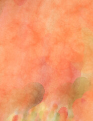 Watercolor abstract painting with pastel colors. Soft color painted illustration of calming composition for poster, wall art, banner, card, book cover or packaging. Modern brush strokes painting.