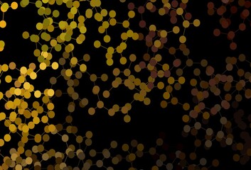 Dark Green, Yellow vector texture with artificial intelligence concept.