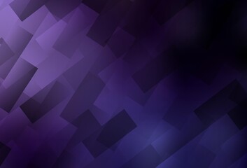 Dark Purple vector background with rectangles.