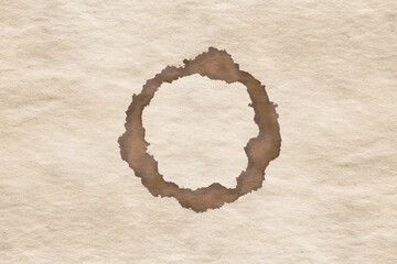 coffee stain on paper
