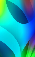 Abstract background with colorful gradient. Vibrant graphic wallpaper with stripes design. Fluid 2D illustration of modern movement.