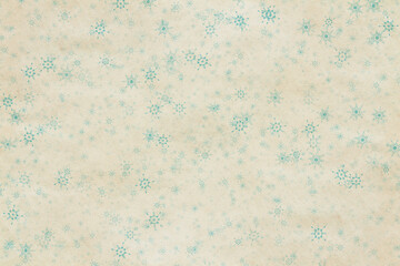 snowflakes on old paper texture