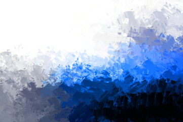 Artistic abstract background. Texture painted wallpaper. Creative illustration with strokes of paint. Brush pattern painting.