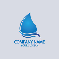 Water drop Logo Template vector
