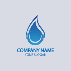 Water drop Logo Template vector