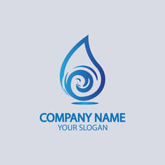 Water drop Logo Template vector